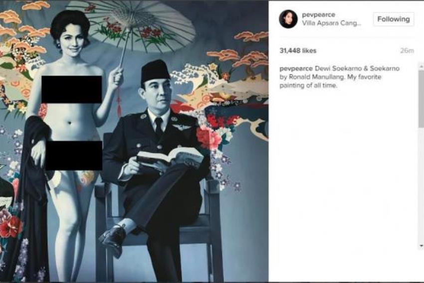 Posting Lukisan Dewi Soekarno Tanpa Busana Pevita Pearce Dihujat Netter