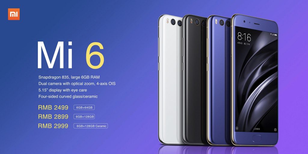 Harga Xiaomi Mi6