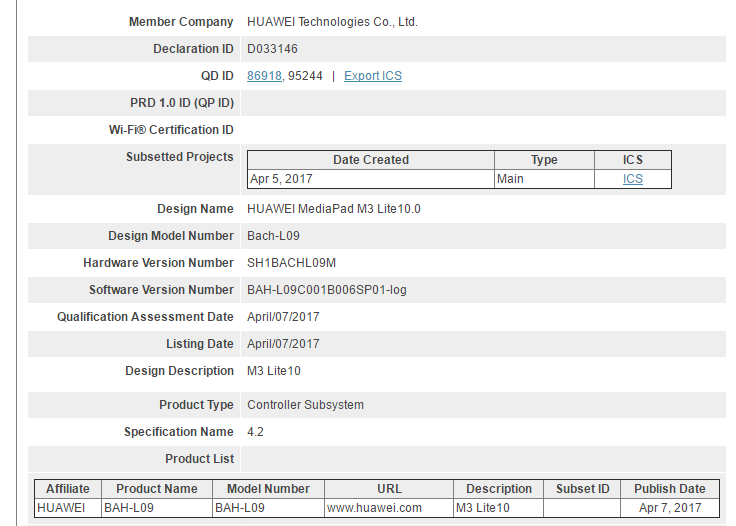 Huawei MediaPad M3 Lite Kantongi Restu Bluetooth SIG, Kapan Meluncur?