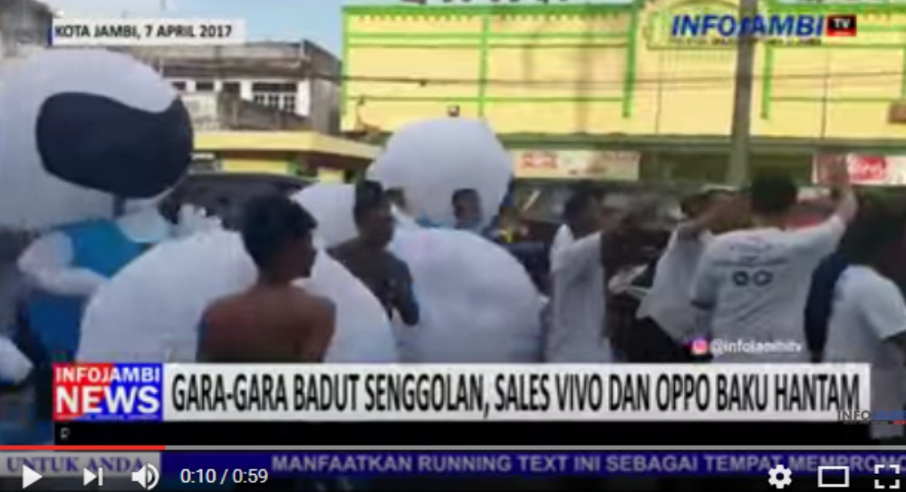 Sales Oppo dan Vivo Ribut dan Baku Hantam di Jambi