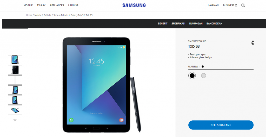 Samsung Galaxy Tab S3 SM T825Y