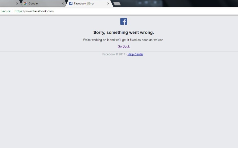 Facebook Down