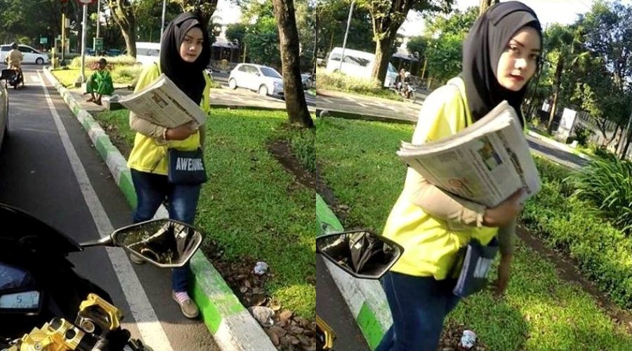 Rica Sari Penjual Koran Cantik di Malang