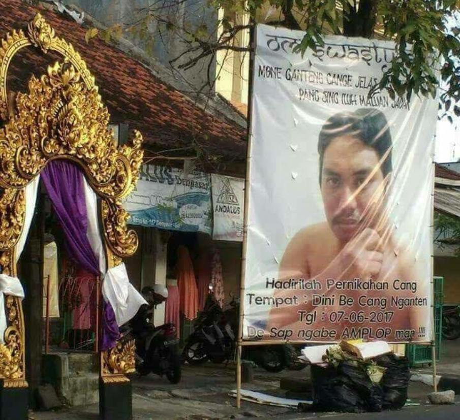 Baliho Pernikahan di Bali