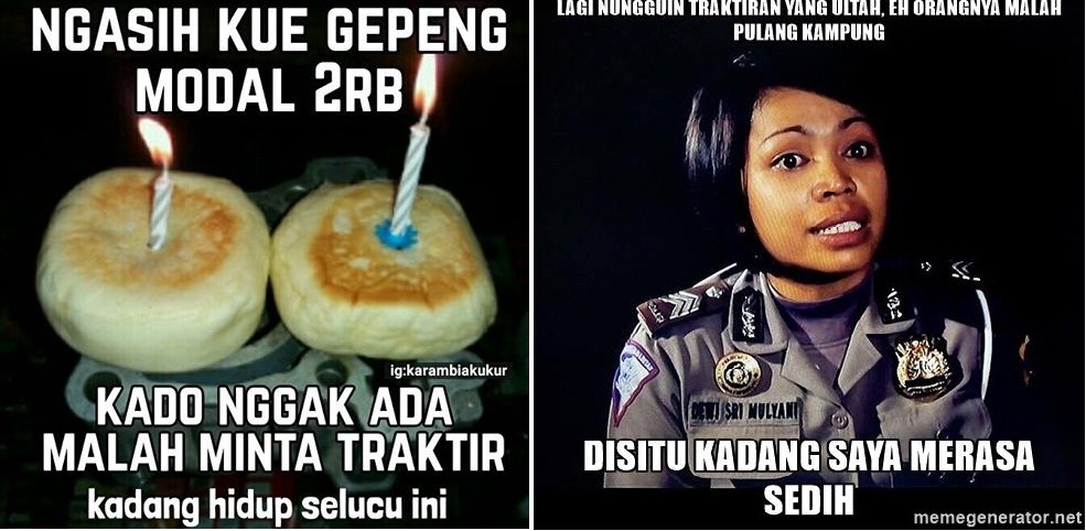 Buat Yang Ngerasa Pasti Bakal Tersindir dengan 9 Meme Traktiran Ini