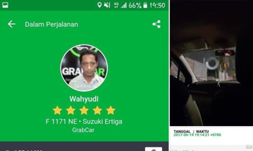 Driver Grab Paksa Penumpang Turun