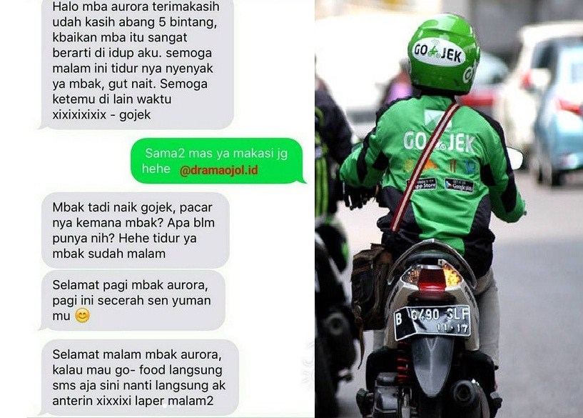 Gara Gara Customer Mirip Mantan Pacar dan Ngasih 5 Bintang Driver Ojek Online Ini Jadi Baper