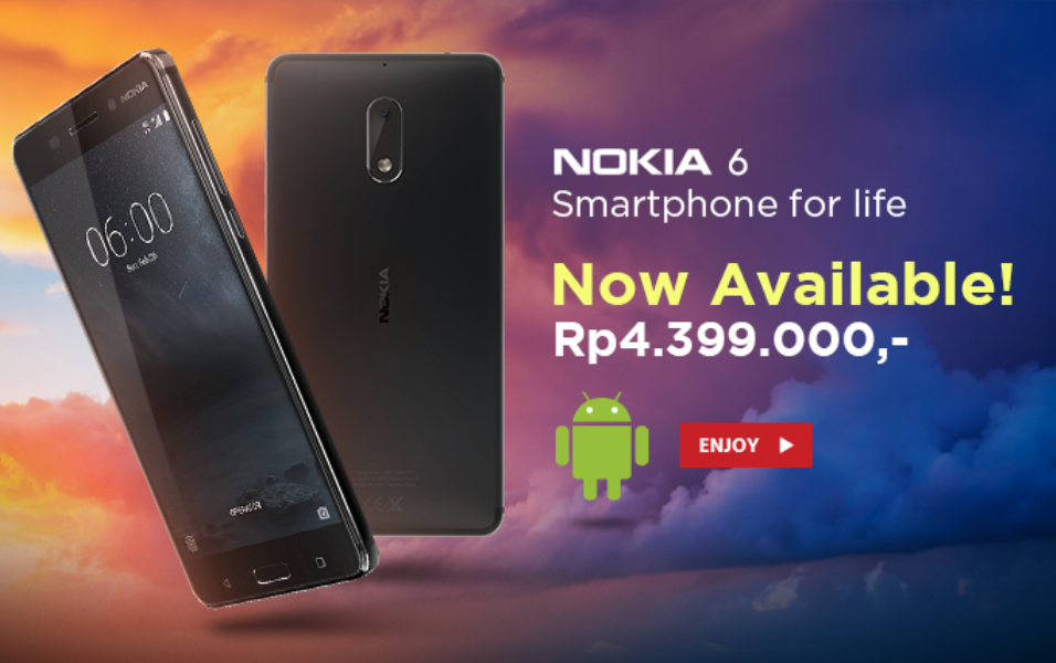Nokia 6 Dibeli di Indonesia