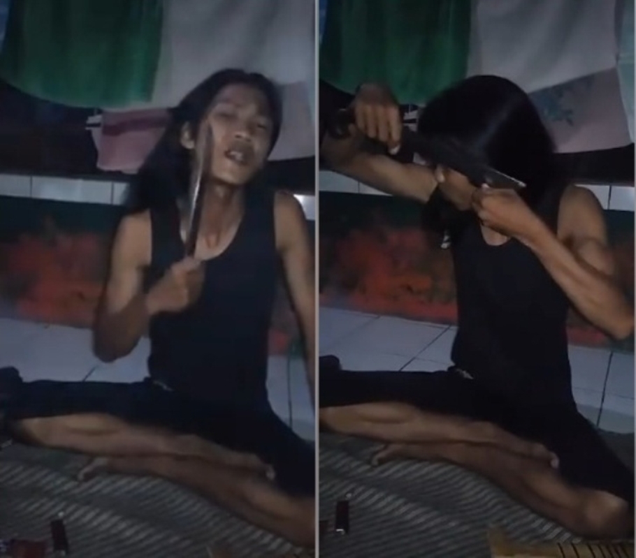 Pemuda Kebal Bacok Tantang Gangster