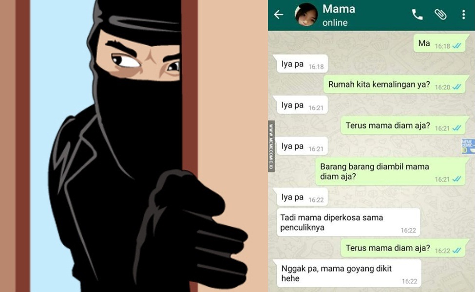 Percakapan Suami Istri Rumah Kemalingan