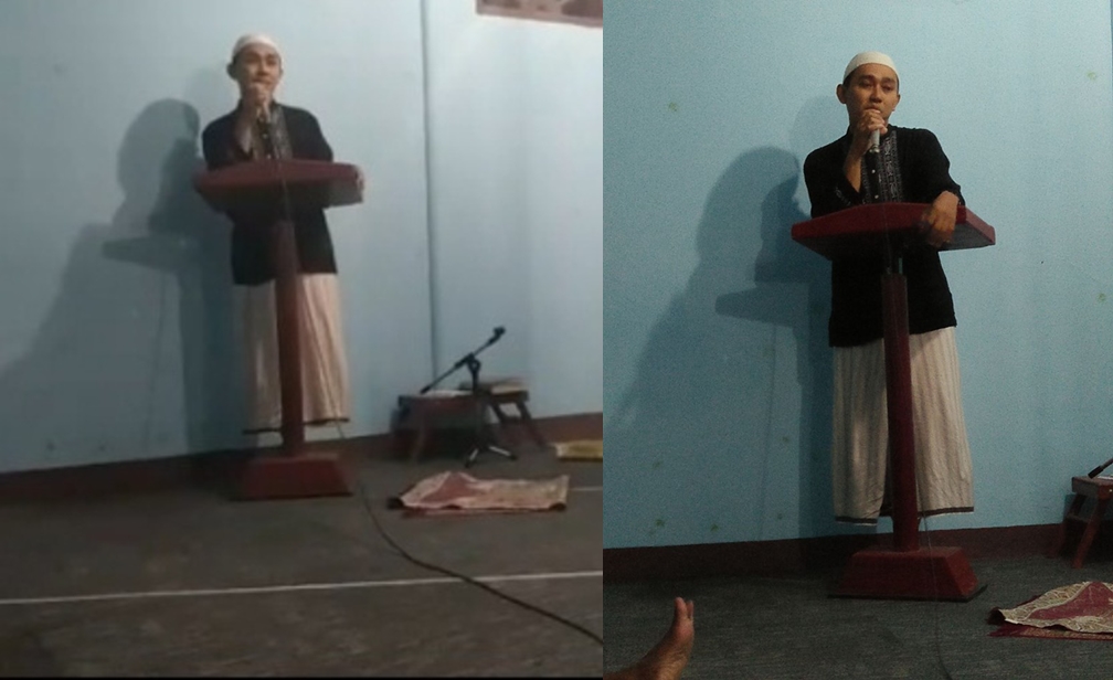 Pria Melayang Saat Ceramah