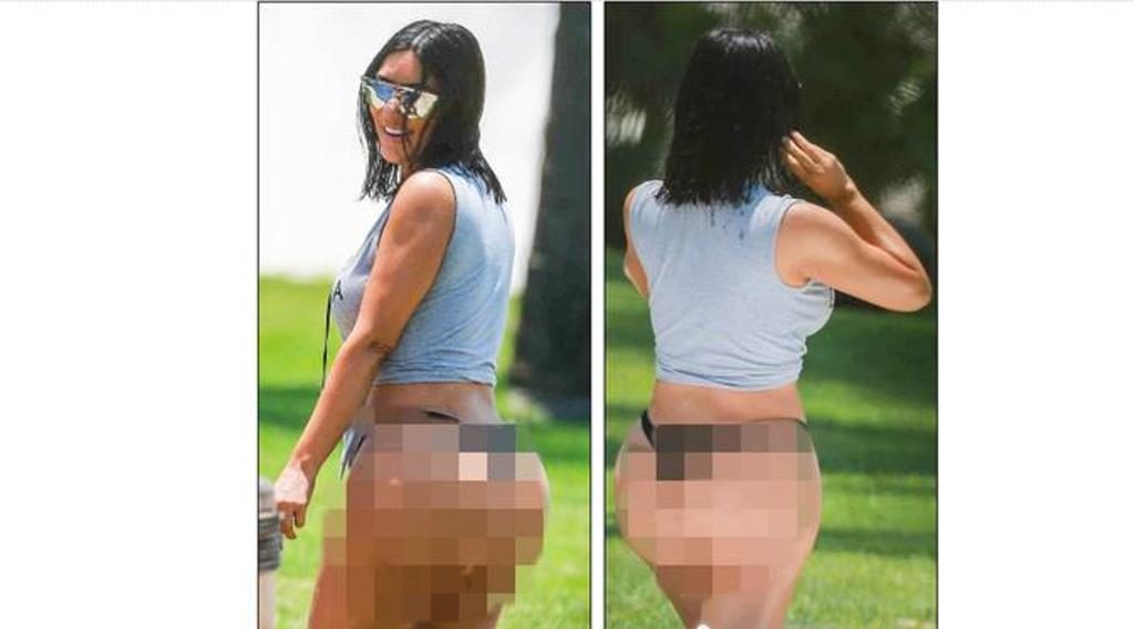 Soal Foto Bokongnya yang Seperti Kulit Jeruk Kim Kardashian Salahkan Fotografer