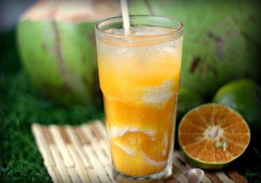 resep es jeruk kelapa muda