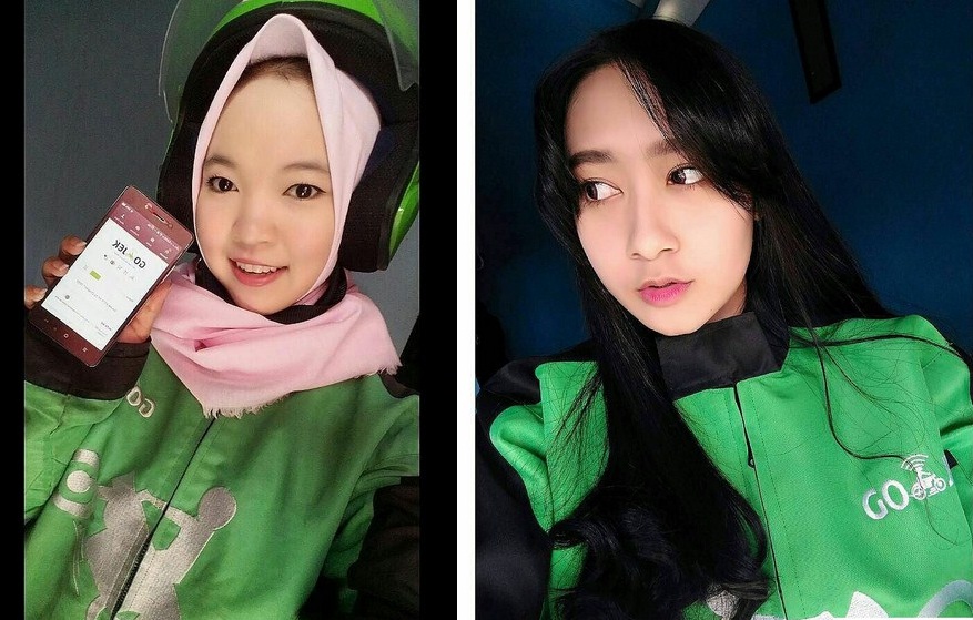 11 Driver Wanita Berparas Cantik Ini Bikin Cowok Ketagihan Naik Ojek Online