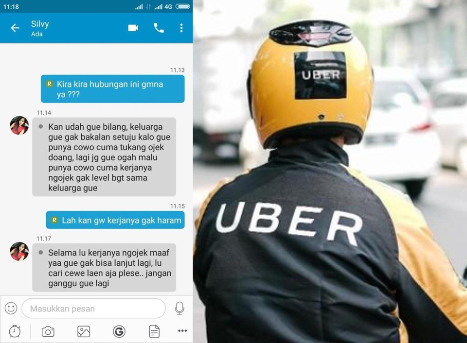 Cewek Ini Minta Putus Gara Gara Pacarnya Tukang Ojek Netizen Nanti Lu Sukse Dia Nyesel 7 Turunan