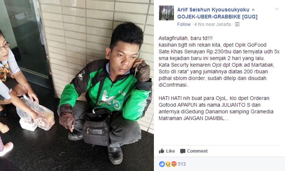 Driver GoFood Kena Opik