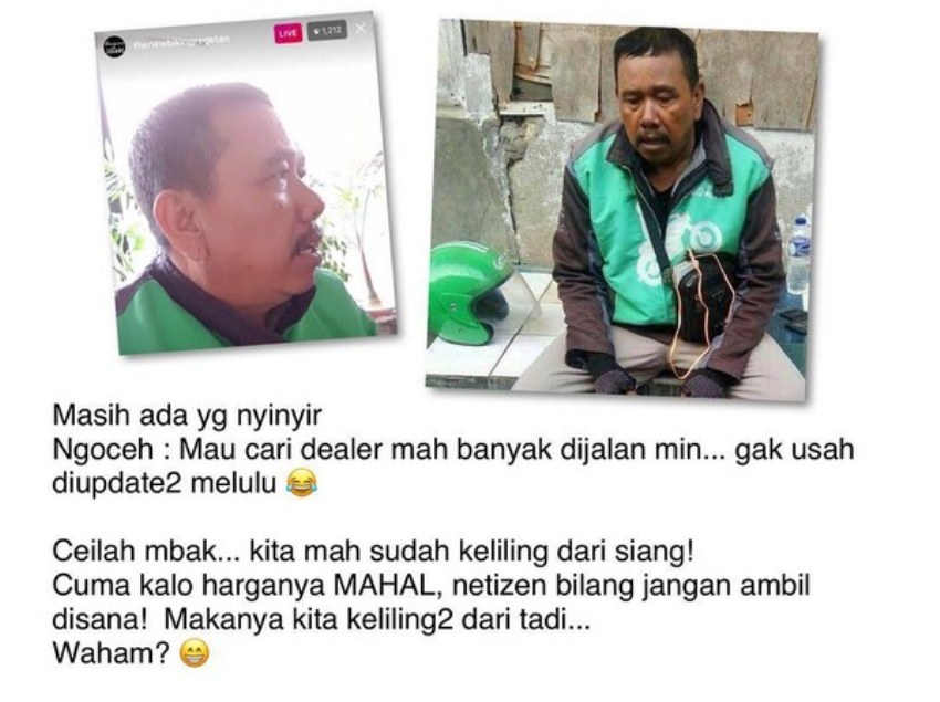 Driver ojek online korban hipnotis