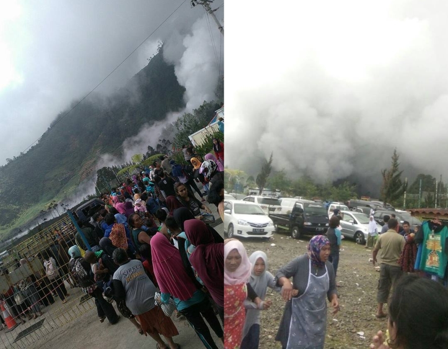 Kawah Sileri Dieng Meletus