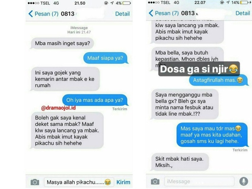 Maksud Hati Ingin Kenalan dengan Customer Cantiknya Balasan yang Diterima Driver Ojek Online Ini Bikin Nyesek