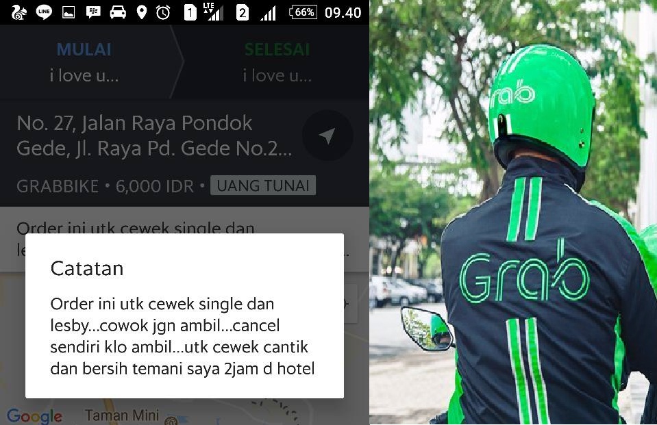 Order Driver Grab Ini Customer Cowok Jangan Harap Mau Dia Antar