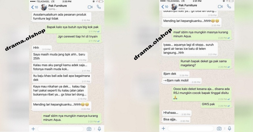 Sempat Melakukan Transaksi Jual Beli Pengguna Olshop Ini Jadi Target Gombalan Seller Ganjen