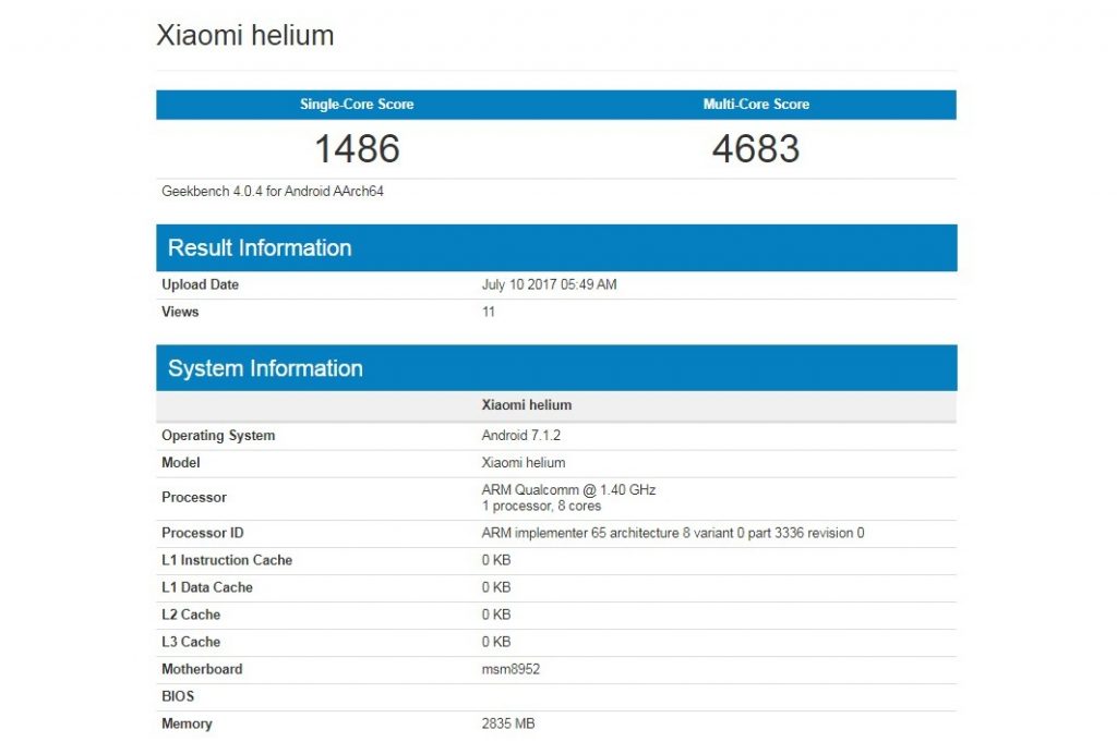 Spesifikasi Xiaomi Helium