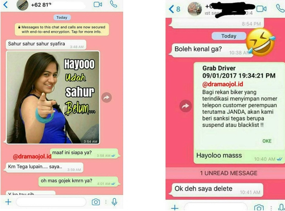 Usilnya Bukan Main 8 Chat Driver Ojek Online Ngajak Kenalan Customernya Bikin Kamu Senyum Kecut