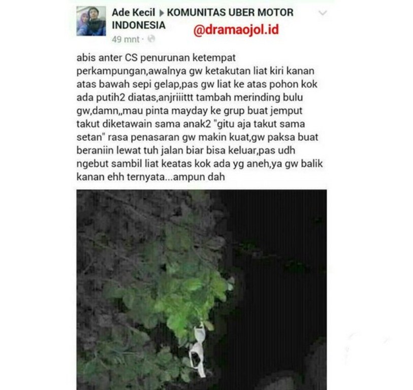 foto yang disangka makhluk halus