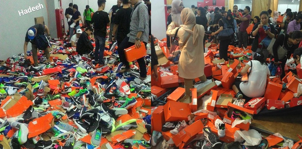 Bazar Sepatu Branded Ini Mendadak Viral Aksi Brutal Para Pemburu Diskonnya Bikin Ngeri Untung Tokonya Gak Ambruk