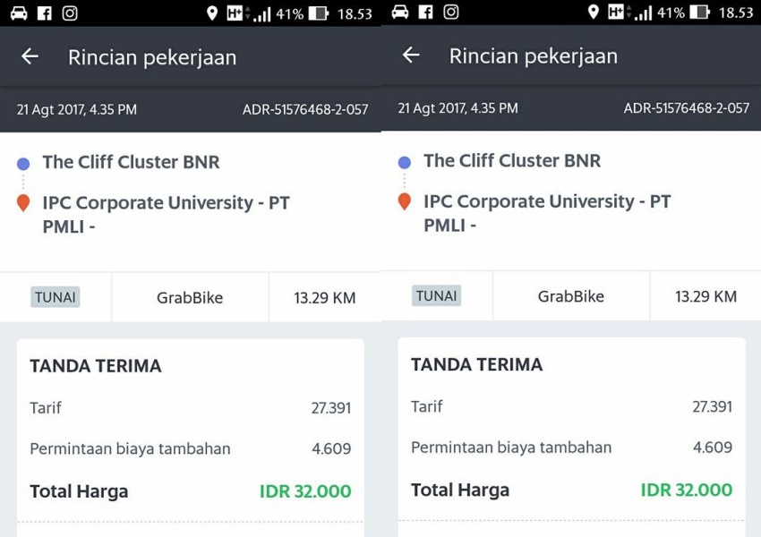 Disuruh Nunggu dengan Alasan Mau Ambil Uang untuk Bayar Argo Driver Ojek Online Ini Hampir Ditipu Kustomernya