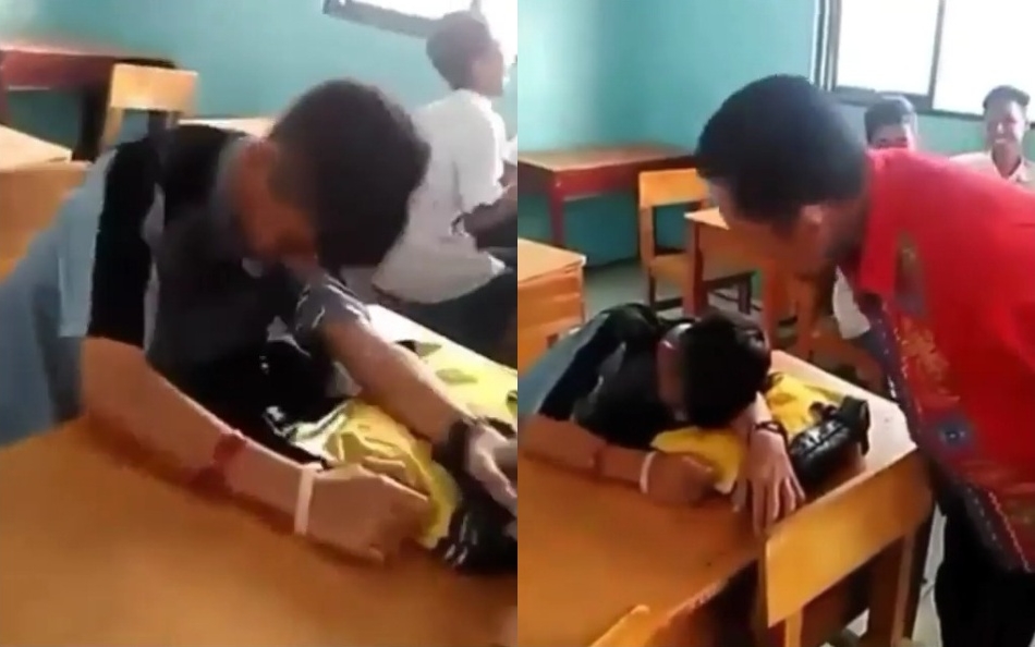 Guru Sembur Murid yang Tidur di Kelas