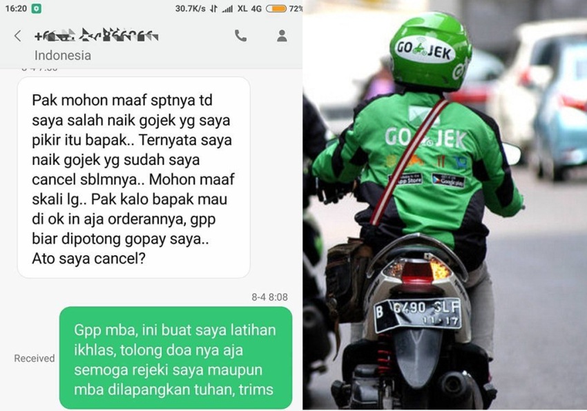 Ketika Customer Salah Naik Ojol yang Dipesan Disitulah Kesabaran Driver Diuji