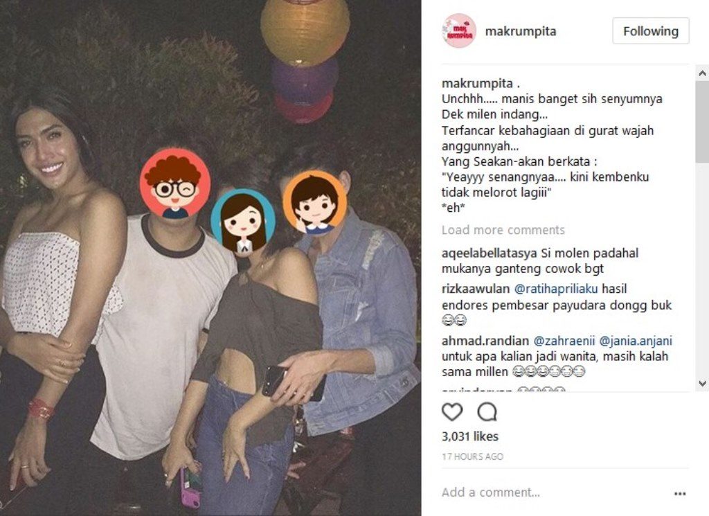 Millendaru Kini Tampil dengan Dada Besar Netizen Yang Sabar ya Mbak Ashanty