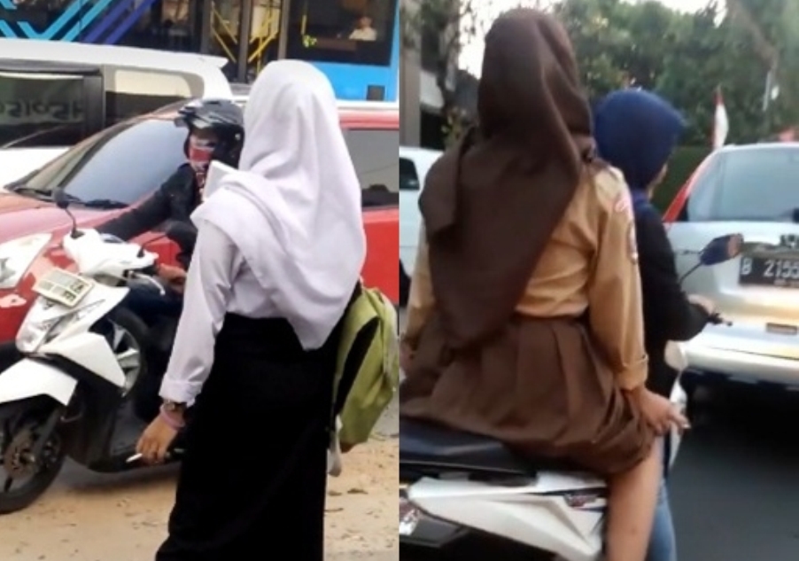 Pelajar Cewek Ngerokok