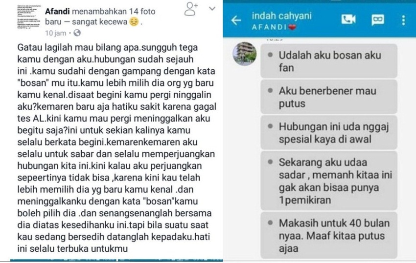 Sakit Hati Diputusin Pacar Lewat Chatting Dengan Alasan Bosan