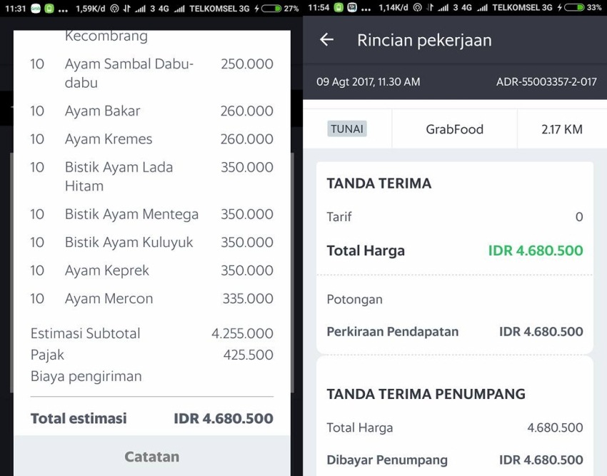 Sempat Mengira Orderan Fiktif Karena Jumlahnya yang Besar Driver Ojek Online Ini Tidak Berhenti Bersyukur Atas Imbalan yang Didapat