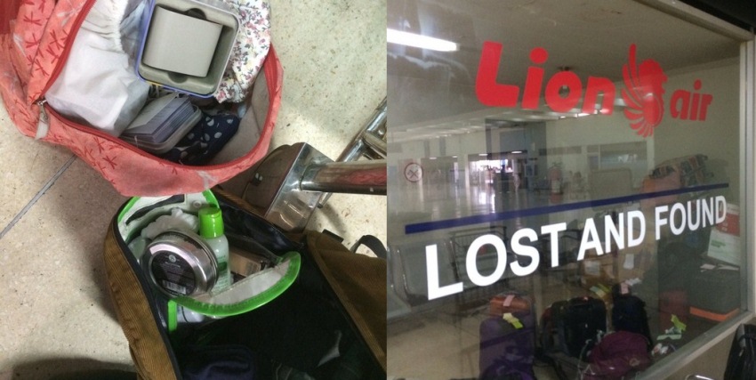 Simpan Barang Berharga di Bagasi Saat Keluar Penumpang Pesawat Lion Air Ini Kaget Melihat Kondisi Tasnya Begini