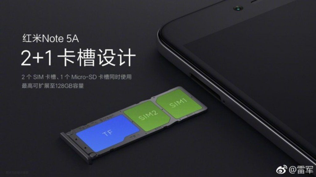 microSD Redmi Note 5A