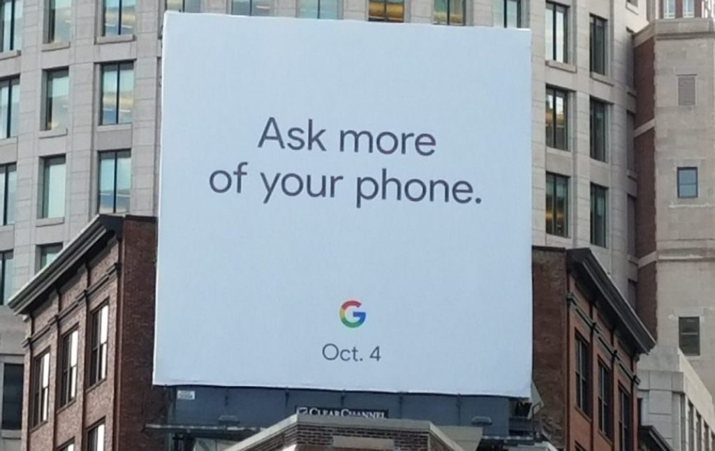 Billboard Peluncuran Pixel 2 dan Pixel XL 2