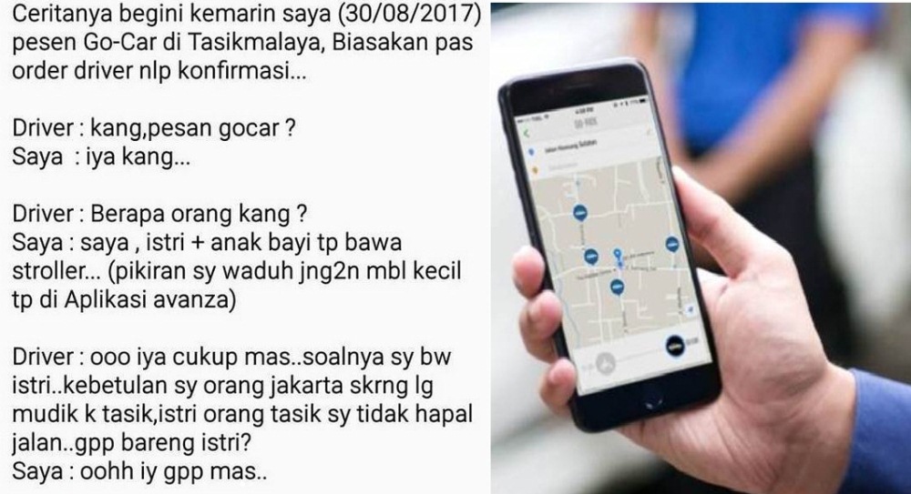 Perbolehkan Driver Taksi Online Bawa Istrinya Penumpang Kaget saat Tahu Bahwa Istri Driver Itu Ternyata