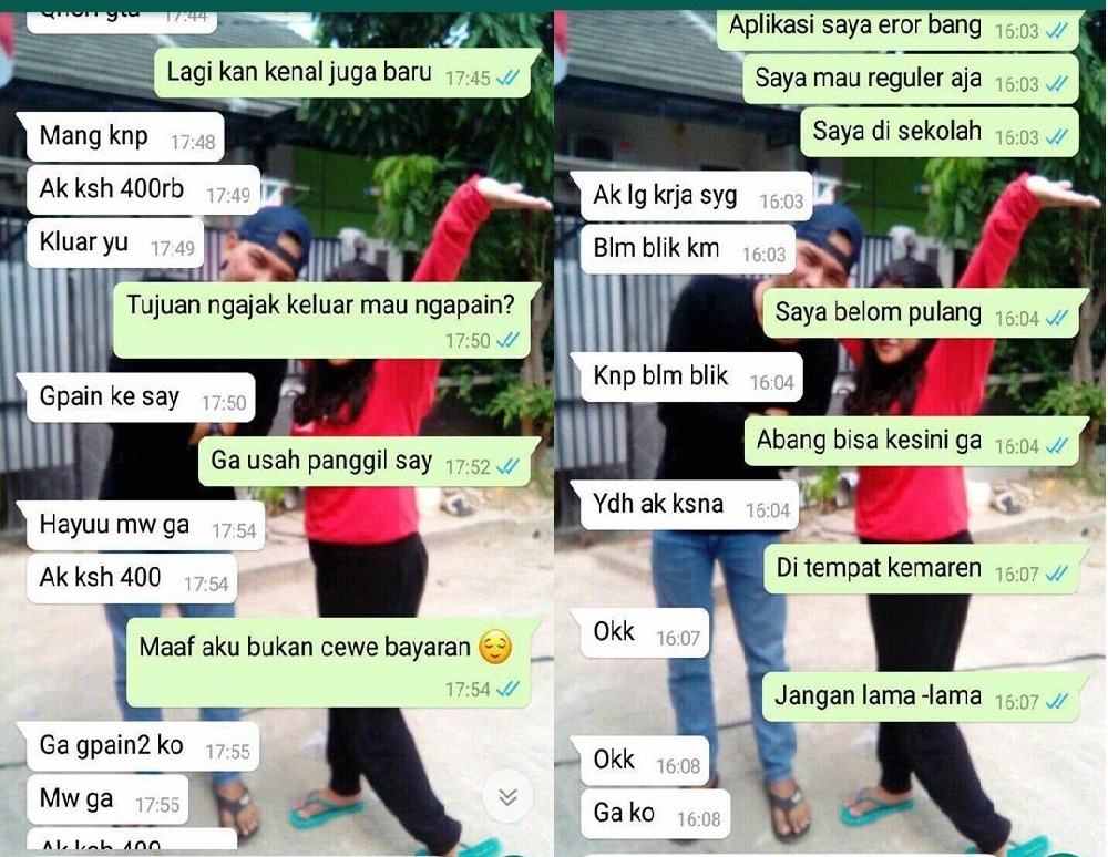 Sejumlah Anak SMA ini Tiba Tiba Berhenti Pakai Jasa Ojek Online Ternyata Salah Satu Siswi Mengaku Dilecehkan Lihat Reaksi Driver Mesum ini Ketika Dijebak Lewat Chat