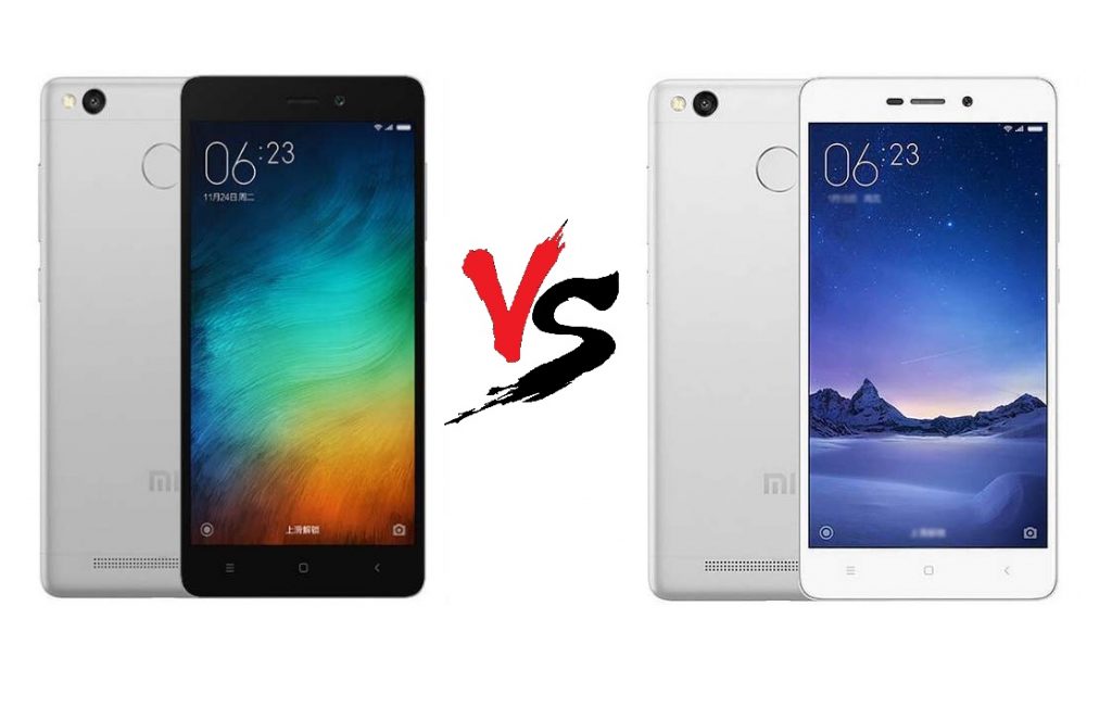 Xiaomi Redmi 3s vs Redmi 3 Pro