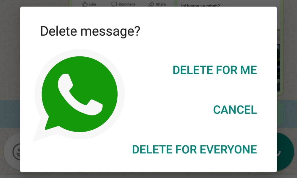Cara Hapus Pesan WhatsApp Yang Sudah Terkirim Secara Permanen