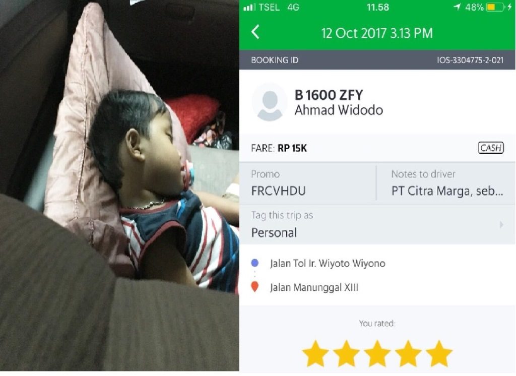 Kisah Driver Taksi Online Kerja Sambil Bawa Anak 20 Bulan Karena Ditinggal Istrinya Ini Bikin Hati Terenyuh