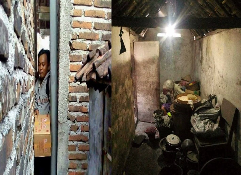 Kisah Wanita Tua dan Buta Hidup Sebatang Kara tinggal di Rumah dengan Ukuran 2x4 Meter ini Sungguh Menyayat Hati