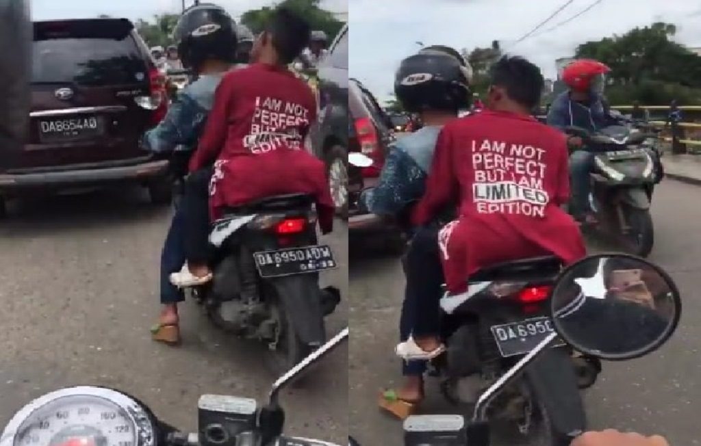 Video Cowok Jinjit Jijit Manja Pake Highheels Bawa Motor di Jalan Raya ini Bikin Ngakak Geli Geli Gimana Gitu Ya