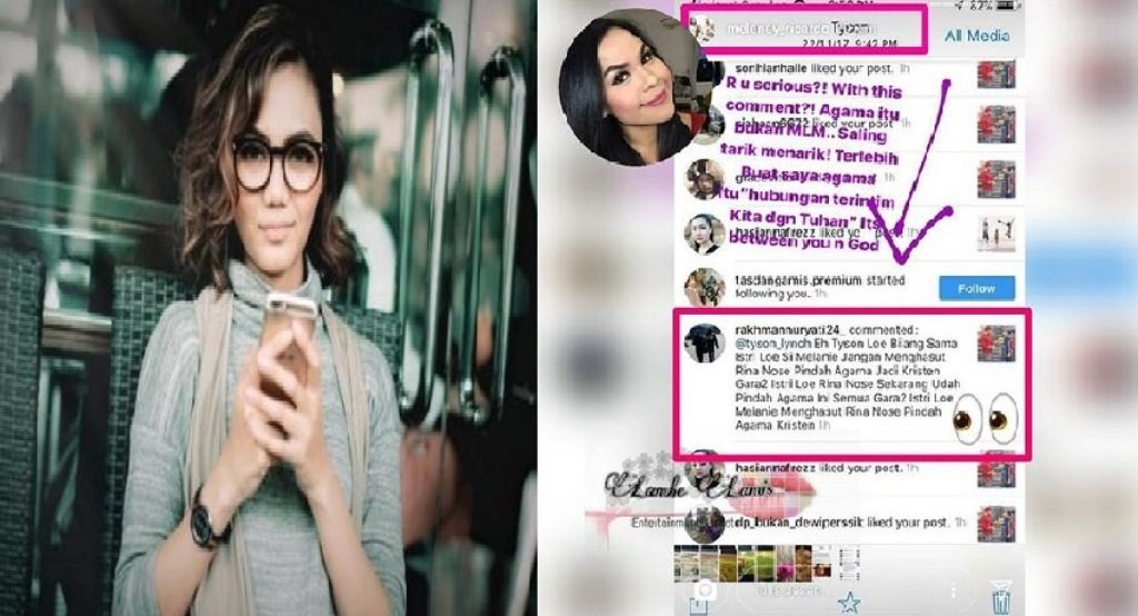 Gara Gara Rina Nose Lepas Hijab Melaney Ricardo Diserang Netizen