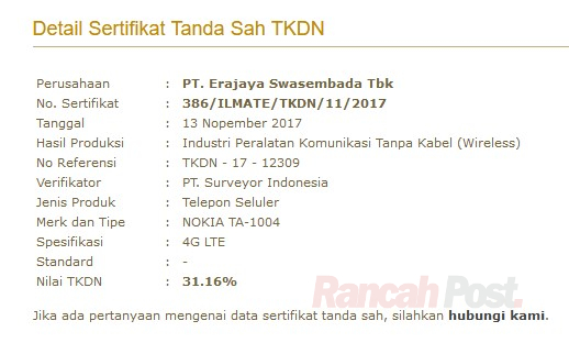 Nokia 8 (TA-1004) Penuhi TKDN, Kapan Rilis Resmi di Indonesia?