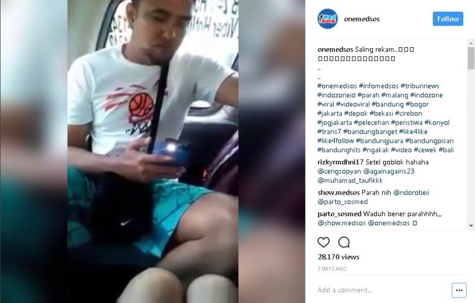 Maksud Hati Ngerekam Isi Daleman Cewek Pakai Rok Pendek, Pria Berotak Cabul Ini Justru Permalukan Diri Sendiri Pelecehan Seksual di Angkutan