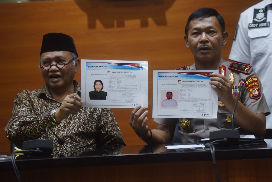 Sketsa Penyiram Air Keras Novel Baswedan